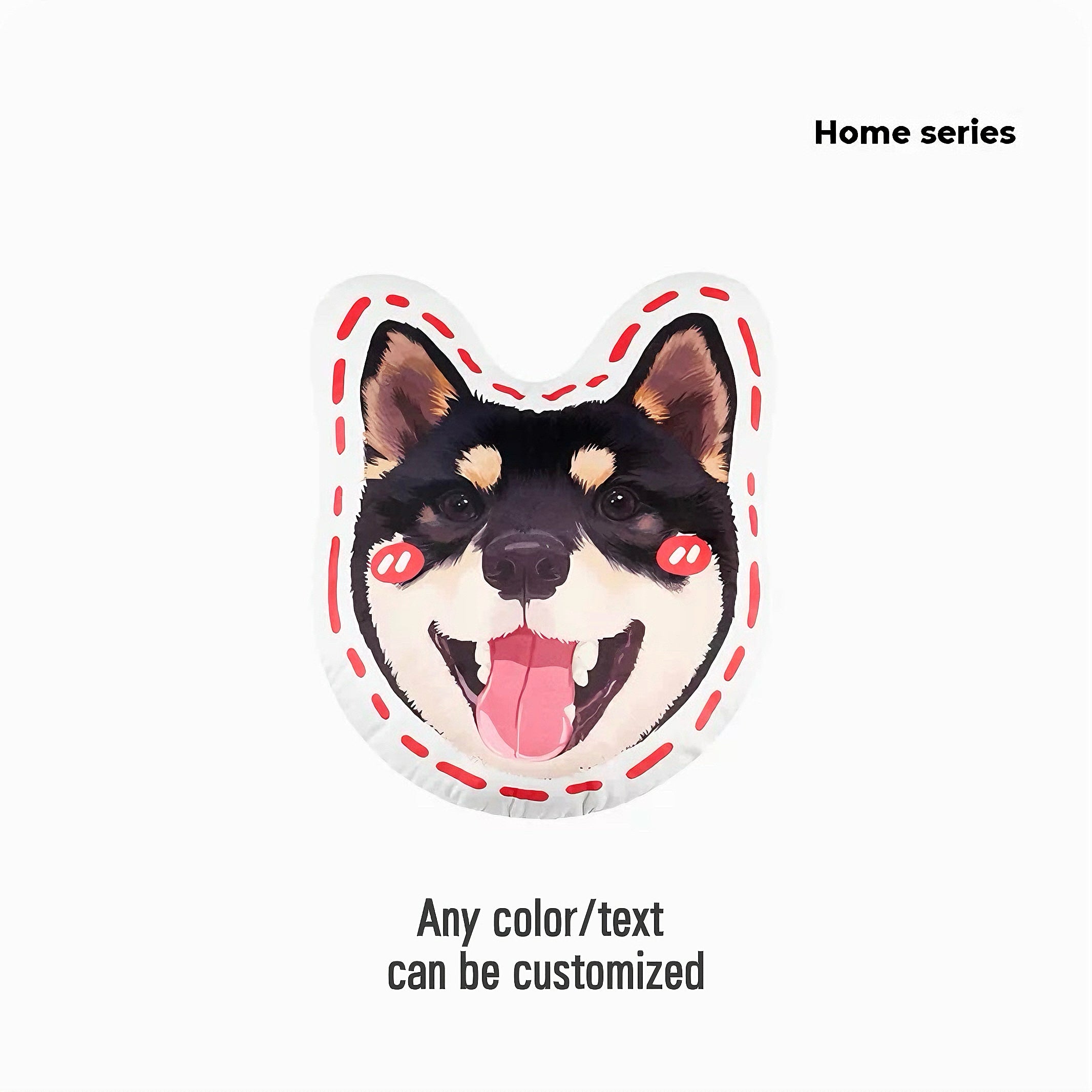 Hand-Drawn Design Pet Custom Irregular-Shaped Pillow