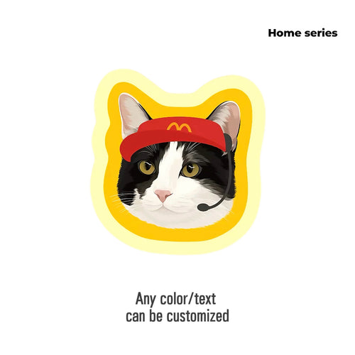 Hand-Drawn Design Pet Custom Irregular-Shaped Pillow