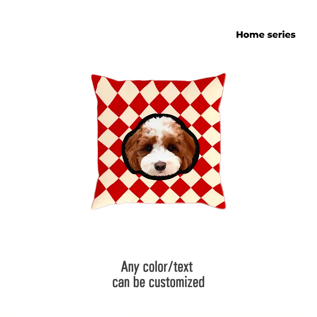 Hand-Drawn Design Pet Custom Irregular-Shaped Pillow