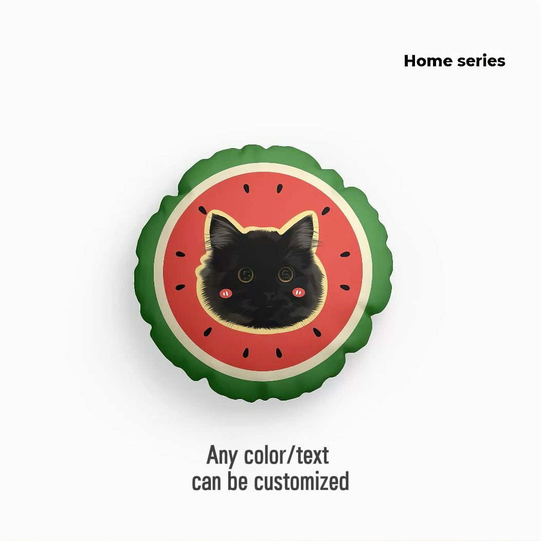 Hand-Drawn Design Pet Custom Irregular-Shaped Pillow