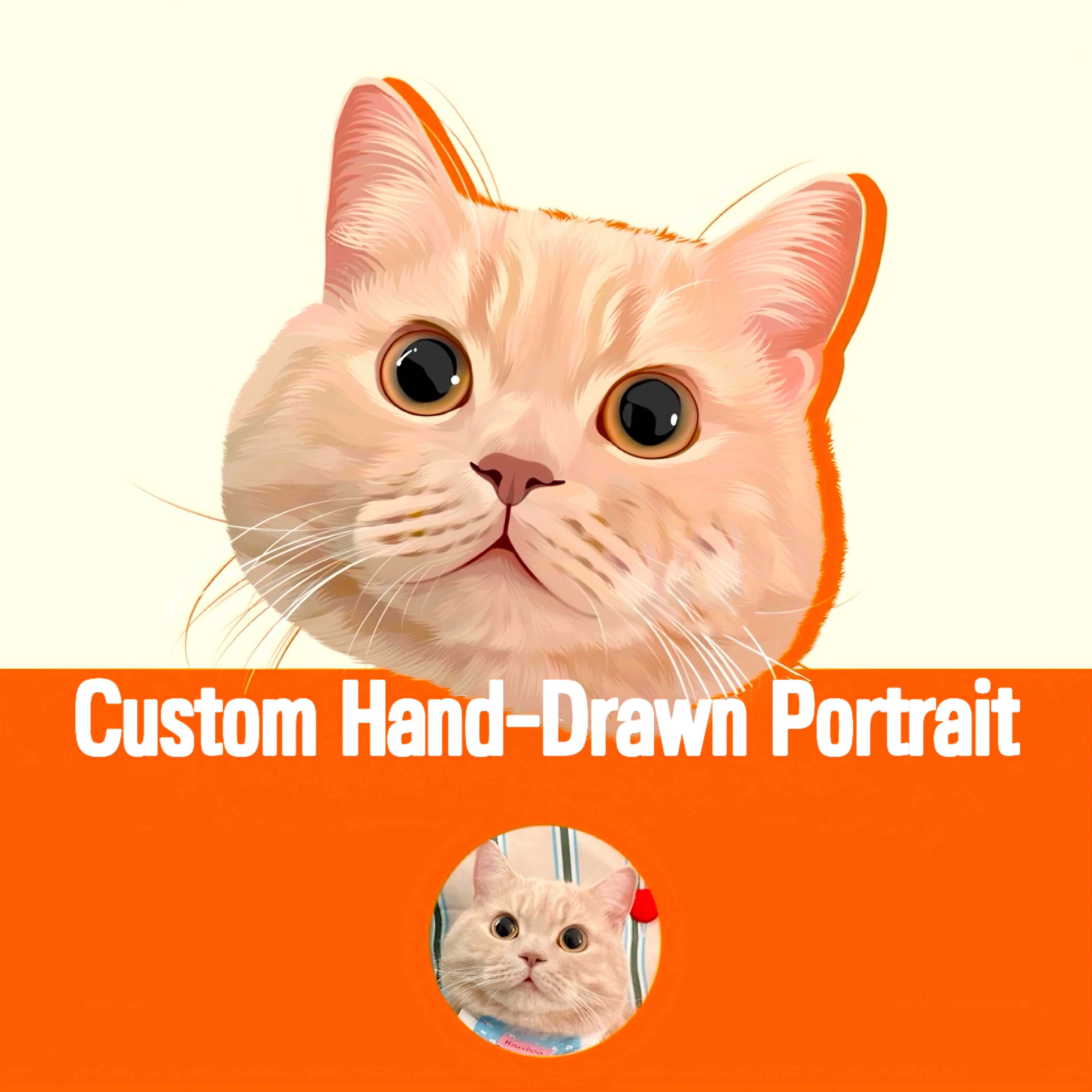 Custom Hand-Painted Pet Portrait – Original Artwork, Personalized Gift