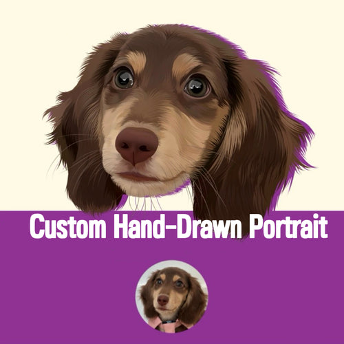 Custom Hand-Painted Pet Portrait – Original Artwork, Personalized Gift
