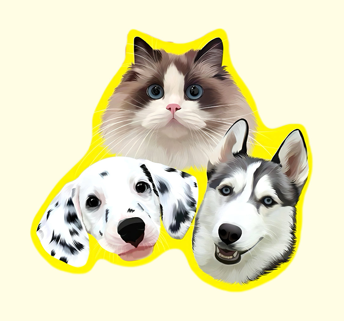 Custom Hand-Painted Pet Portrait – Original Artwork, Personalized Gift